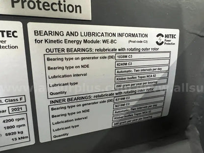 HITEC PowerPRO 2700 DRUPS Units, 13.14MW, w/Sound Suppression Enclosures & BAAQMD Tier 4 Controls